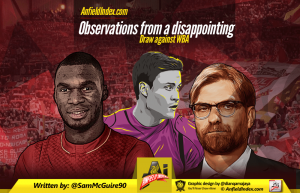 Observations from a disappointing draw against WBA