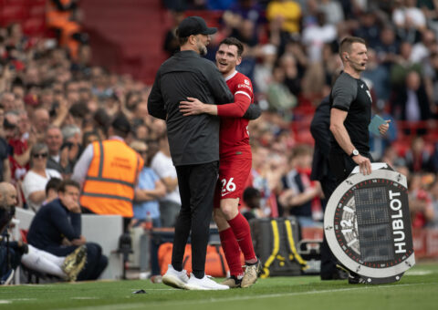 "I would have really worried" - Robertson reflects on a crucial Liverpool moment under Klopp