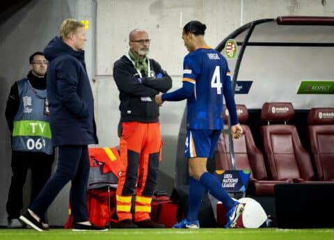 “It’s Frustrating” – Ronald Koeman on Virgil Van Dijk’s Red Card Against Hungary