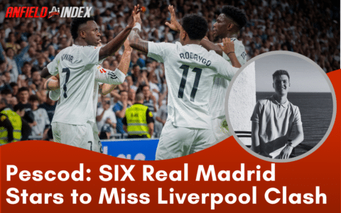 Real Madrid Announce Squad for Liverpool Clash – SIX Key Players Missing