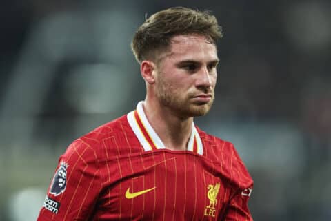 Liverpool’s Mac Allister Ruled Out of Crystal Palace Clash
