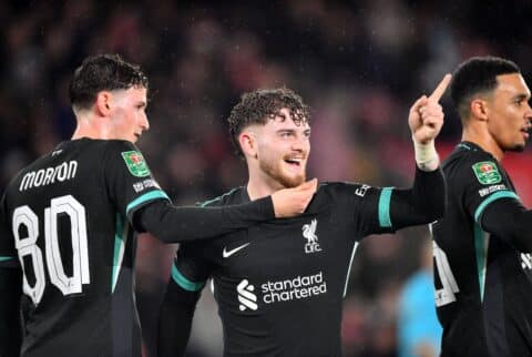 Man of the Match: Harvey Elliott Shines as Liverpool Beat Southampton in Carabao Cup Quarter-Final