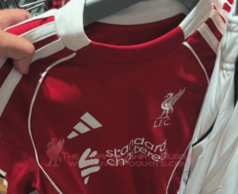 Liverpool Kit for 2025/26 Spotted in Store Before August Launch Liverpool Kit for 2025/26 Spotted in Store Before August Launch