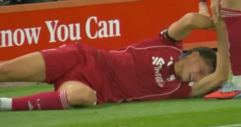 Teammates show support for recovering Liverpool youngster