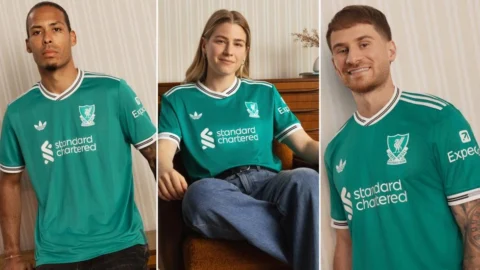 First look: Liverpool announce stunning green third kit First look: Liverpool announce stunning green third kit