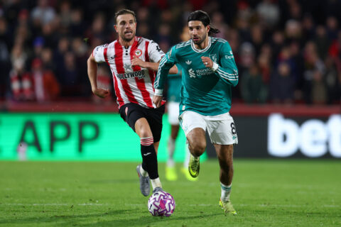 Two Liverpool stars praised despite shock defeat to Brentford