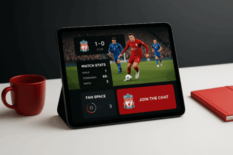 Enhancing matchday experiences with digital entertainment for Liverpool fans