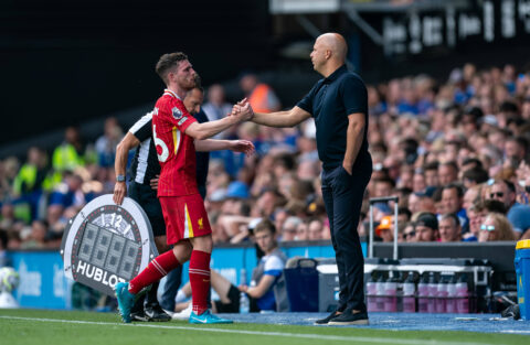 Arne Slot reacts to Andy Robertson's decision to leave Liverpool