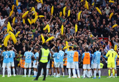Man City fans criticised for behaviour in Anfield clash with Liverpool
