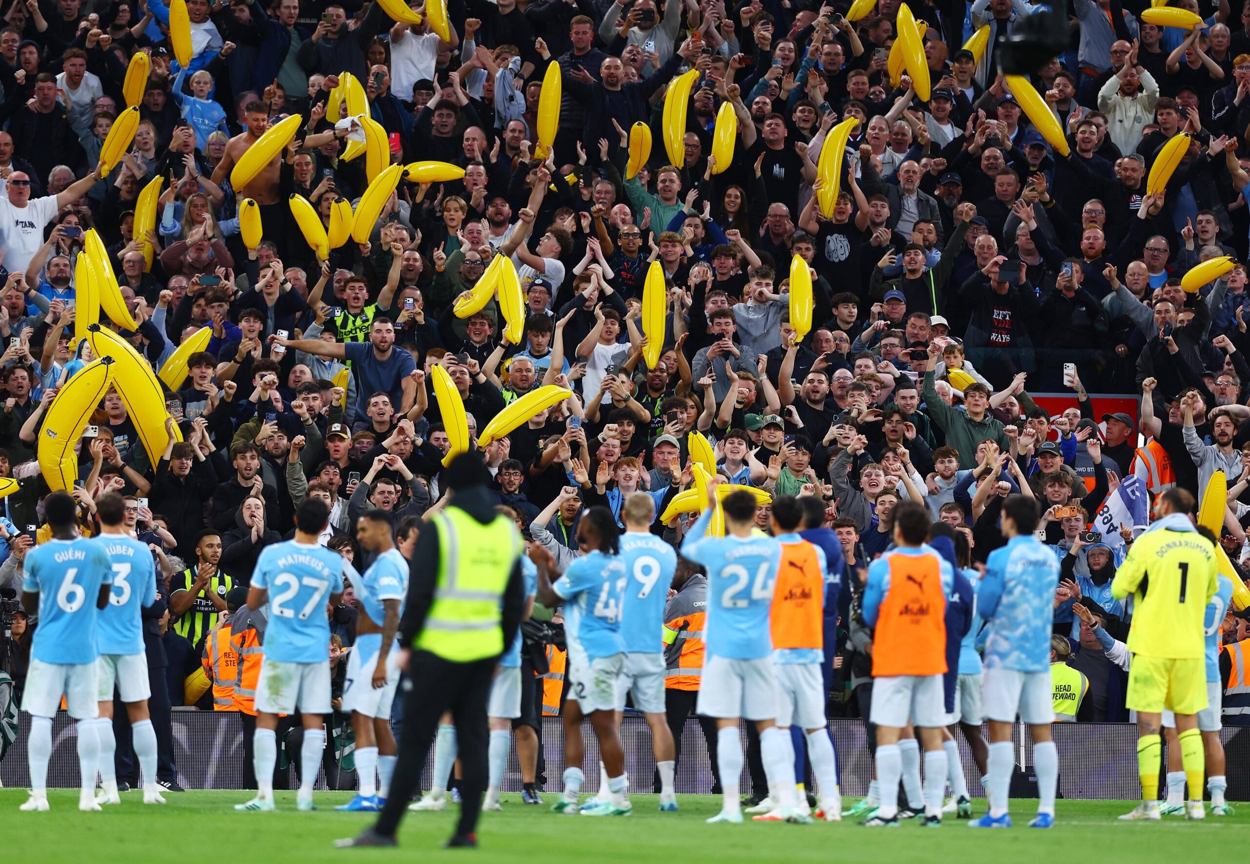 Man City fans criticised for behaviour in Anfield clash with Liverpool