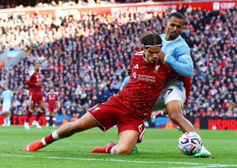 Virgil van Dijk raises questions over refereeing performance in Liverpool’s defeat to Man City