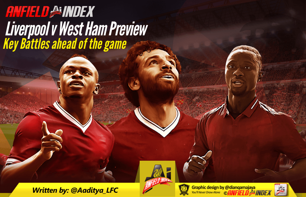 Liverpool v West Ham United Preview - Key Battles Liverpool v West Ham United Preview - Key Battles