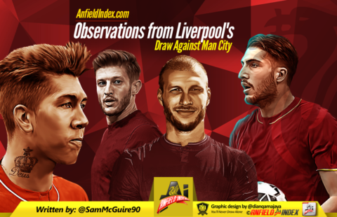 Observations from Liverpool’s 1-1 draw at the Etihad