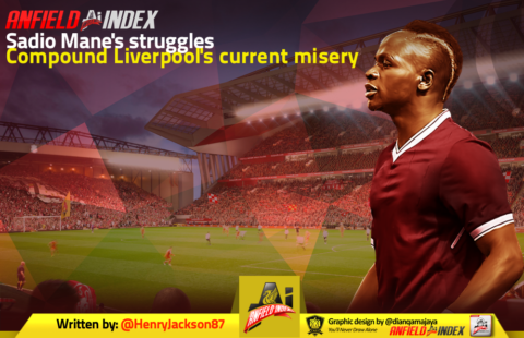 Sadio Mane’s struggles compound Liverpool’s current misery