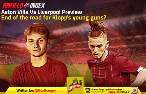 Aston Villa Vs Liverpool Preview – End of the road for Klopp’s young guns?